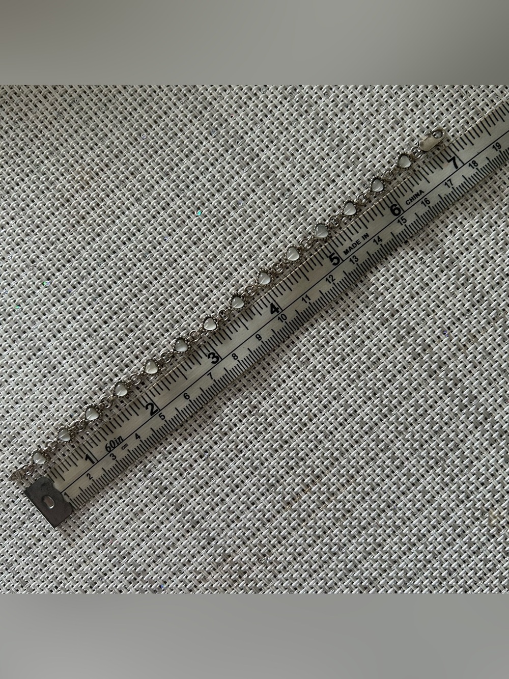 925 Silver Natural Cat Eye Bracelet - Picture 10 of 11